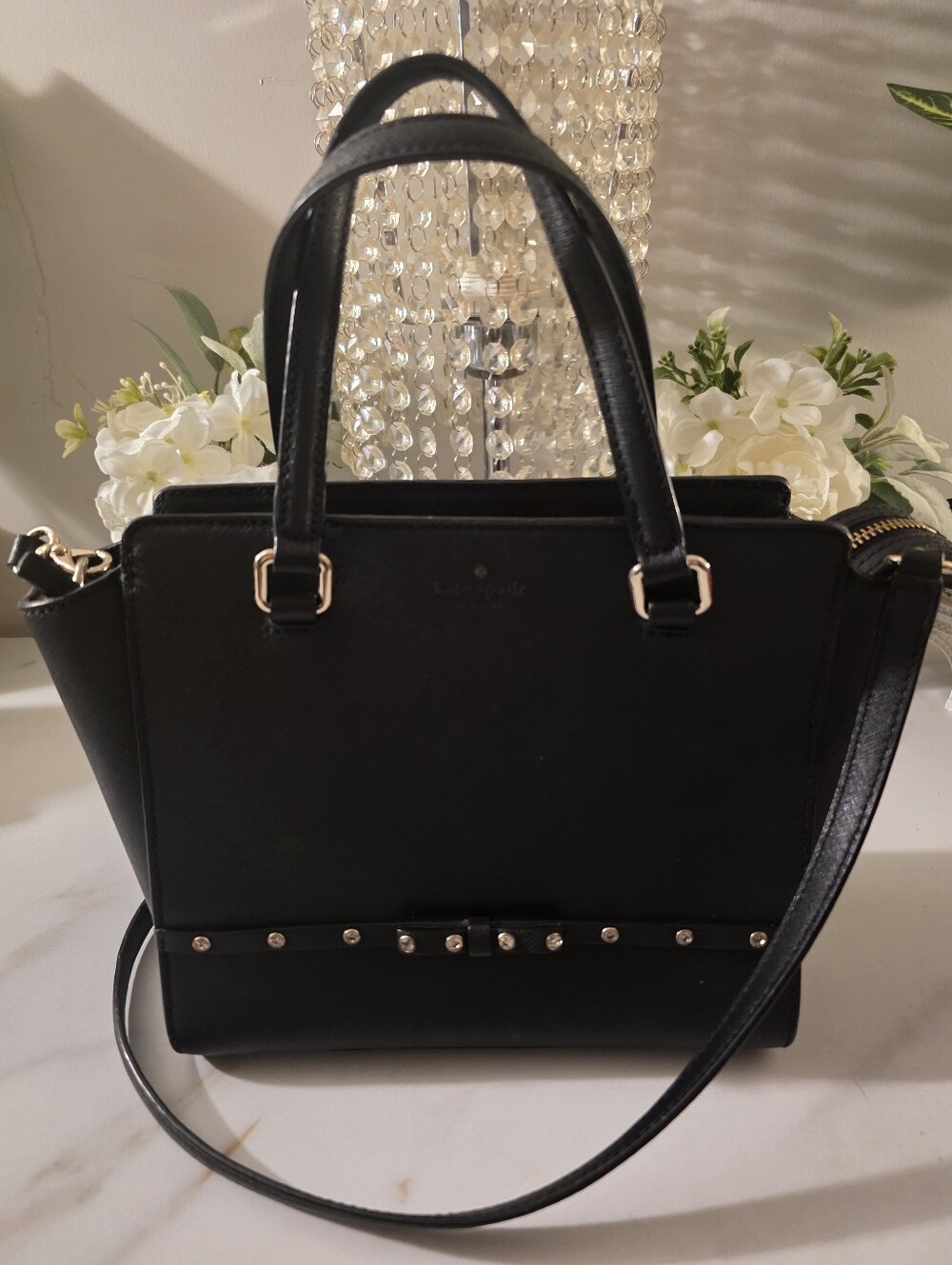 Kate Spade Textured Black Satchel